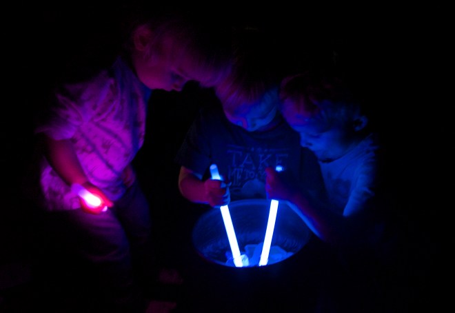 Room on the Broom inspired scavenger hunt - in the dark