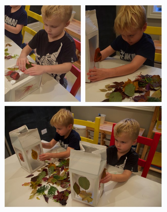 Fall Leaf Lantern - projectsinparenting.com