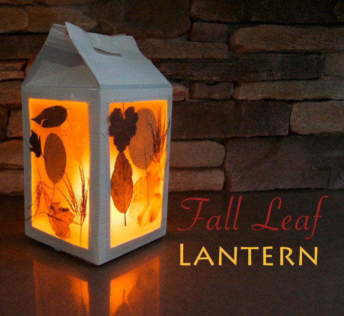 DIY Fall Leaf Lantern Kids Craft - projectsinparenting.com