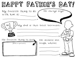Father’s Day Questionnaire | Projects In Parenting