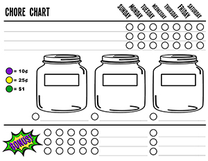 Magnetic Chore Chart Free Printable - projectsinparenting.com