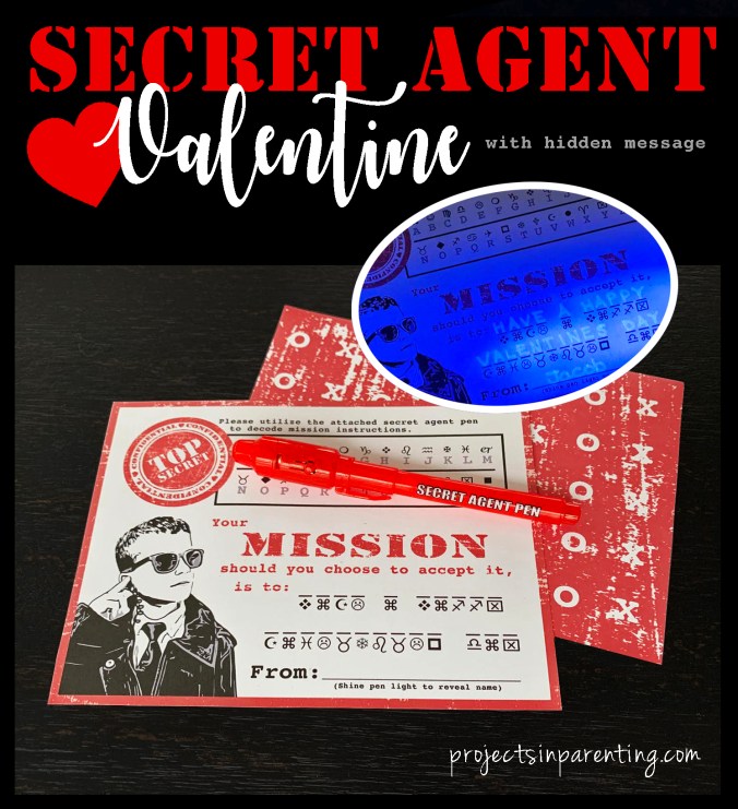 Secret Agent Valentine Banner