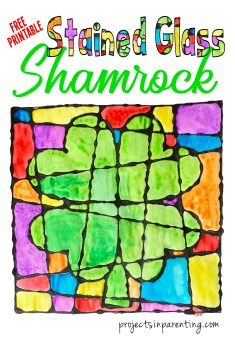 Stained Glass Shamrock Banner