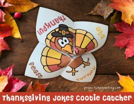 Thanksgiving Jokes Cootie Catcher Fortune Teller